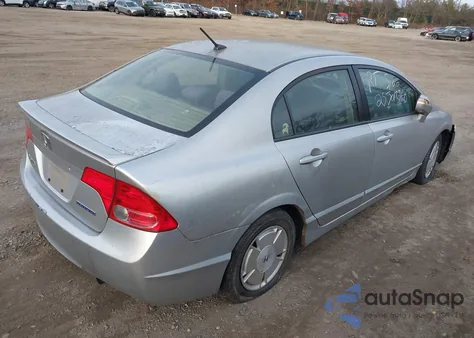 2007 Honda Civic Hybrid z USA, uszkodzony, nr VIN JHMFA36277S011933